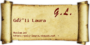 Gáli Laura névjegykártya